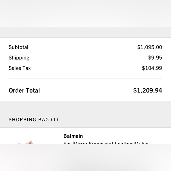 Balmain Mirror Mules NWT - Picture 8 of 16